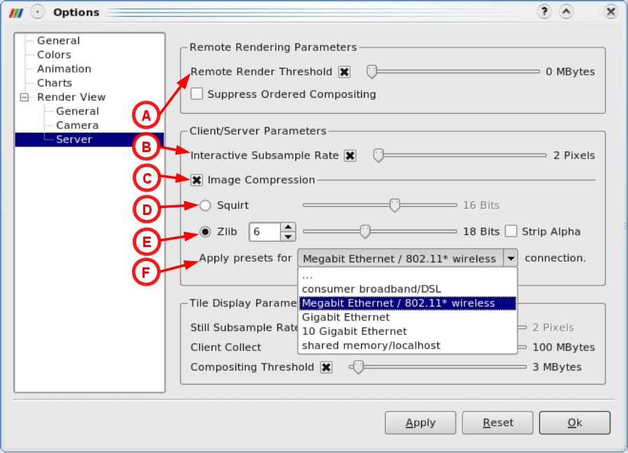 Compressor Configuration Dialog