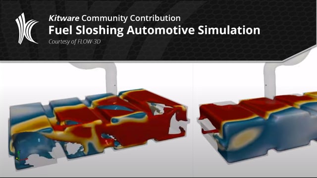 Kitware Community Contribution - Fuel Sloshing Automotive Simulation