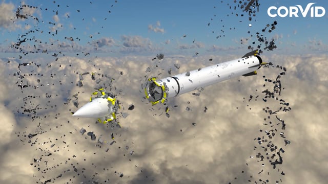 Visualization of a missile detonation